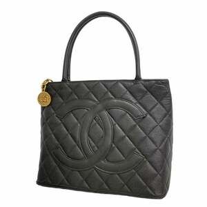 CHANEL Black Caviar Leather Reissue Tote Bag